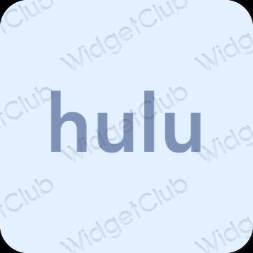 Estetisk pastellblå hulu app ikoner