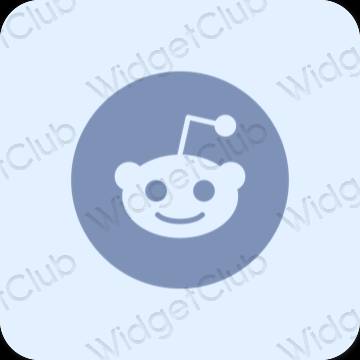 Ästhetisch Violett Reddit App-Symbole