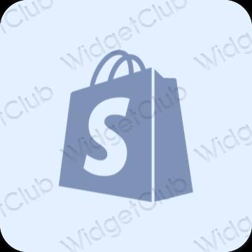 جمالي ليلكي Shopify أيقونات التطبيق