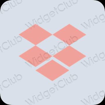ესთეტიკური Dropbox აპლიკაციის ხატები