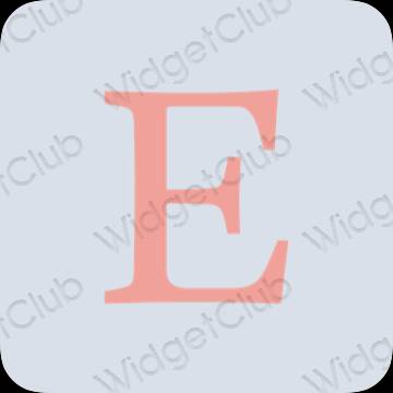 ესთეტიკური Etsy აპლიკაციის ხატები