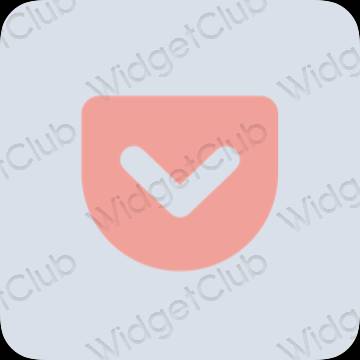 ესთეტიკური Pocket აპლიკაციის ხატები