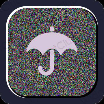 Estética Weather iconos de aplicaciones