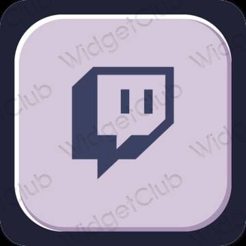 Ästhetische Twitch App-Symbole