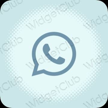 ესთეტიკური WhatsApp აპლიკაციის ხატები