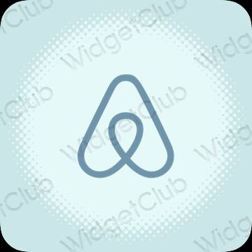 ესთეტიკური Airbnb აპლიკაციის ხატები
