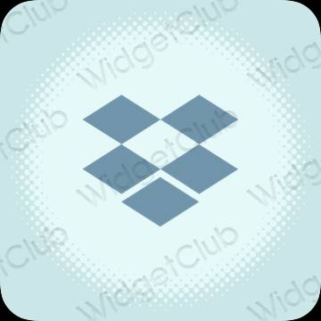 ესთეტიკური Dropbox აპლიკაციის ხატები