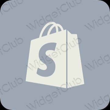 ესთეტიკური Shopify აპლიკაციის ხატები
