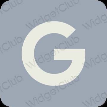 Aesthetic purple Google app icons