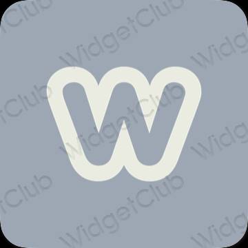 ესთეტიკური Weebly აპლიკაციის ხატები