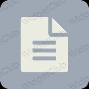Aesthetic purple Google app icons