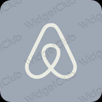 ესთეტიკური Airbnb აპლიკაციის ხატები