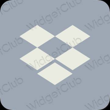 ესთეტიკური Dropbox აპლიკაციის ხატები