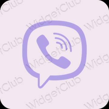 Ikon aplikasi estetika Viber