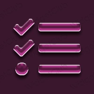 Biểu tượng ứng dụng Reminders thẩm mỹ