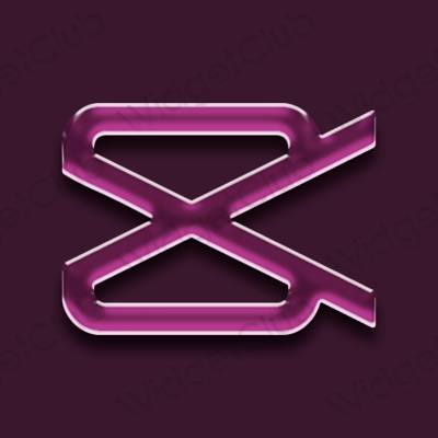 Estética CapCut iconos de aplicaciones