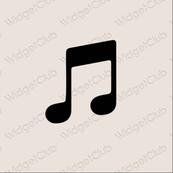 Estetické ikony aplikací Music