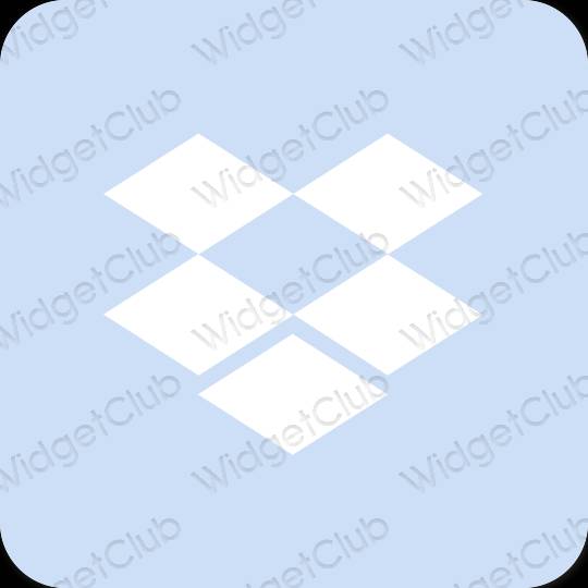 Estetski ljubičasta Dropbox ikone aplikacija