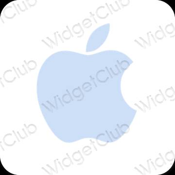 Esteetiline lilla Apple Store rakenduste ikoonid