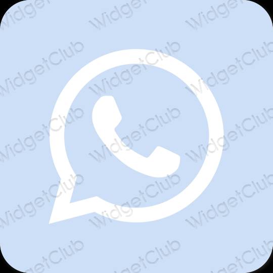 Αισθητικός μωβ WhatsApp εικονίδια εφαρμογών