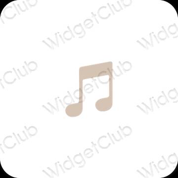 Ästhetische Music App-Symbole