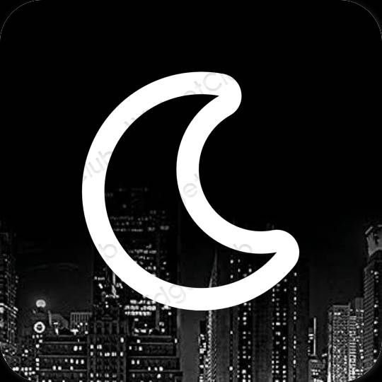 Æstetisk sort Simeji app ikoner
