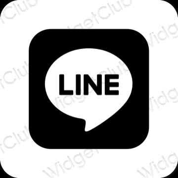 Эстетические LINE значки приложений