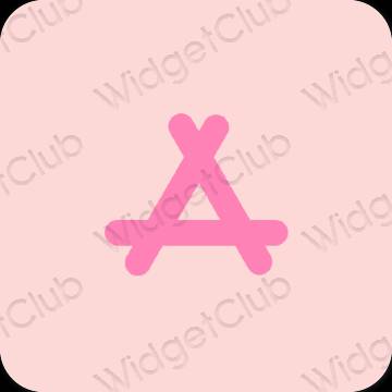 Estético rosa pastel AppStore ícones de aplicativos