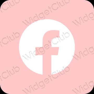 Stijlvol roze Facebook app-pictogrammen