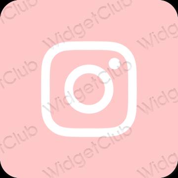 Aesthetic pink Instagram app icons