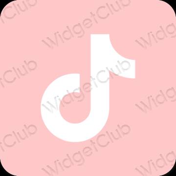 Aesthetic pink TikTok app icons