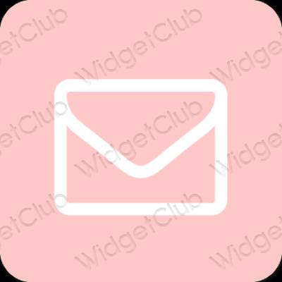 Estético rosa Gmail ícones de aplicativos