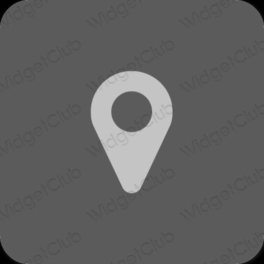 Ästhetische Map App-Symbole