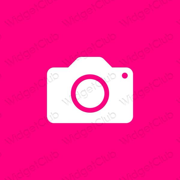 Estetyka fioletowy Camera ikony aplikacji