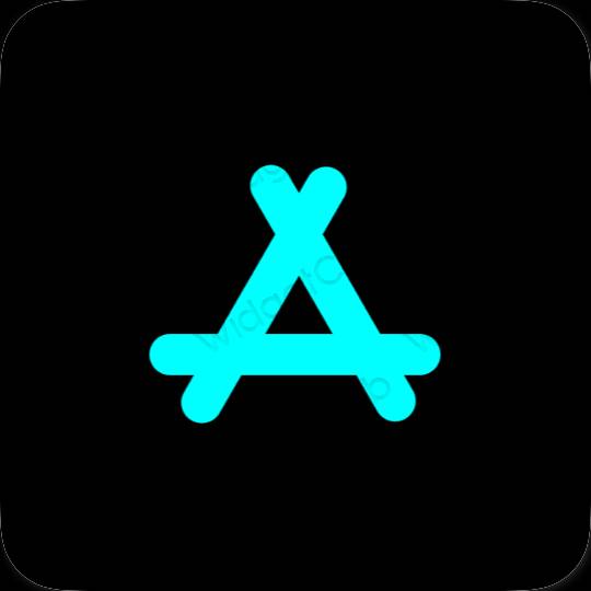 Aesthetic black AppStore app icons