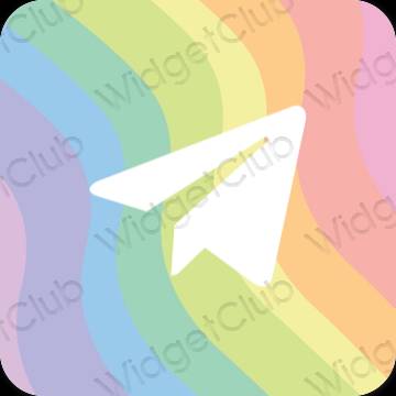 Ästhetisch gelb Telegram App-Symbole