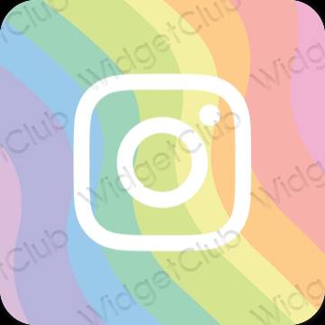 Estético amarelo Instagram ícones de aplicativos