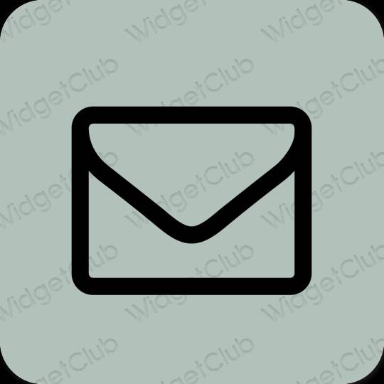 Esteetiline roheline Mail rakenduste ikoonid