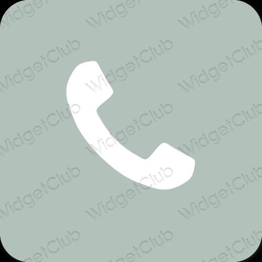 Estetski zelena Phone ikone aplikacija