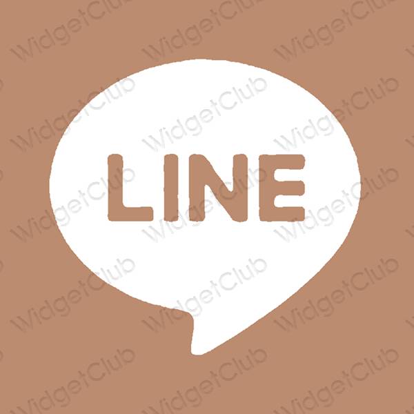 Естетске LINE иконе апликација