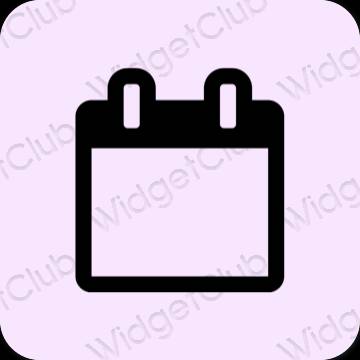 эстетический пурпурный Calendar значки приложений