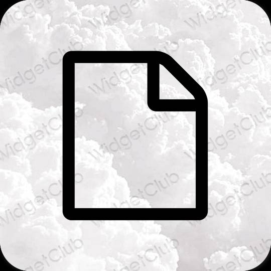 Æstetiske Notes app-ikoner