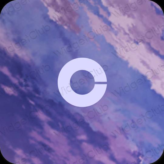 Æstetiske Coinbase app-ikoner