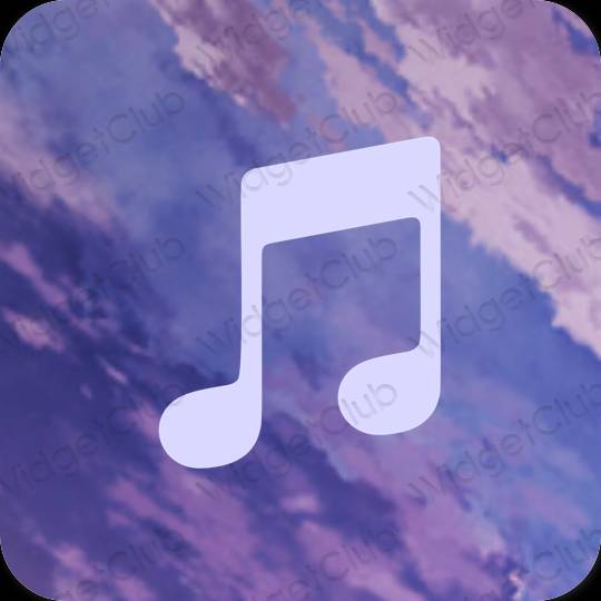 Ikon apl Apple Music Estetik