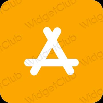Esteetiline oranž AppStore rakenduste ikoonid