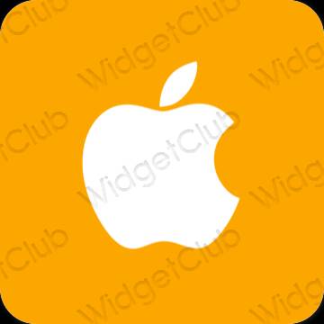 เกี่ยวกับความงาม ส้ม Apple Store ไอคอนแอพ