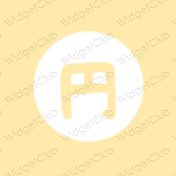 Estético naranja PayPay iconos de aplicaciones