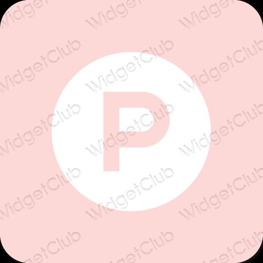 Æstetisk pastel pink PayPay app ikoner