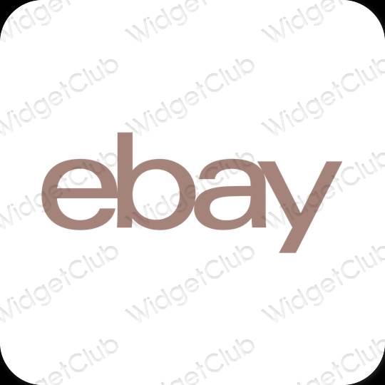 Esthetische eBay app-pictogrammen