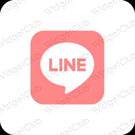 Icônes d'application LINE esthétiques